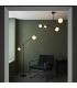 Balance Multi Arm Floor Lamp Textured Matt Black Gloss Opal Glass-5