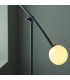 Balance Multi Arm Floor Lamp Textured Matt Black Gloss Opal Glass-6