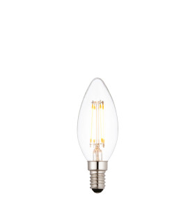 E14 LED Filament Candle Bulb Clear Glass-1