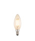 E14 LED Filament Candle Bulb Amber Glass-1