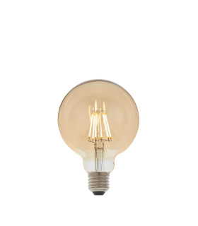 E27 LED filament globe Bulb Amber Glass-1