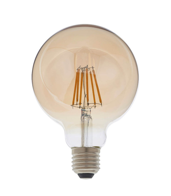 E27 LED filament globe Bulb Amber Glass-2