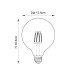 E27 LED filament globe Bulb Amber Glass-3