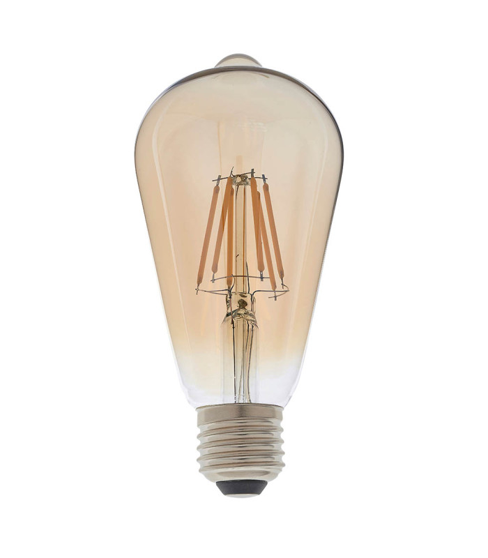 E27 LED filament pear Bulb Amber Glass-2