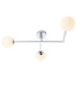 Spa Bathroom Ceiling Light Chrome Matt Opal Glass-1