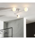 Spa Bathroom Ceiling Light Chrome Matt Opal Glass-2