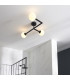 Spa Bathroom Ceiling Light Matt Black Matt Opal Glass-2