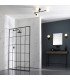 Spa Bathroom Ceiling Light Matt Black Matt Opal Glass-3