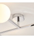 Spa Bathroom Ceiling Light Chrome Matt Opal Glass-6