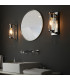 Taylor Bathroom Wall Lamp Chrome Clear Glass-2