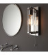 Taylor Bathroom Wall Lamp Chrome Clear Glass-4