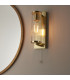 Taylor Bathroom Wall Lamp Satin Brass Clear Ribbed Glass-4
