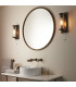 Taylor Bathroom Wall Lamp Dark Bronze Clear Ribbed Glass-3
