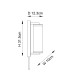 Taylor Bathroom Wall Lamp Dark Bronze Clear Ribbed Glass-9