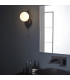 Spa Bathroom Wall Lamp Matt Black Matt Opal Glass-2
