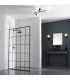 Spa Bathroom Wall Lamp Matt Black Matt Opal Glass-3