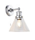 Toulon Bathroom Wall Lamp Chrome Clear Glass-1