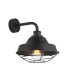 Lloyd Bathroom Wall Lamp Textured Matt Black With Clear Glass-1