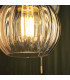 Kendall Bathroom Wall Lamp Satin Brass Clear Ribbed Glass-8