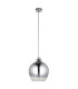 Panther Dome Pendant Light Chrome Ombre Glass Chrome-8