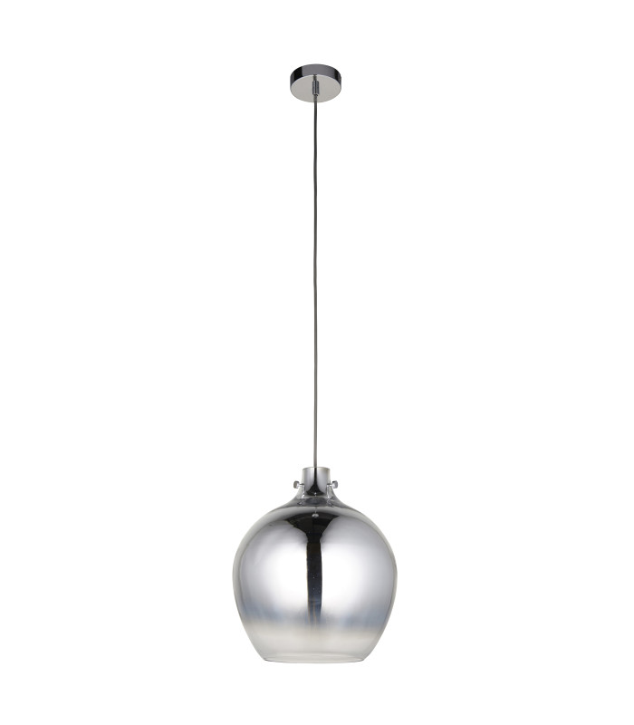 Panther Dome Pendant Light Chrome Ombre Glass Chrome-8