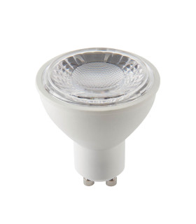 GU10 LED SMD Bulb Matt White Plastic Clear Prismatic-2