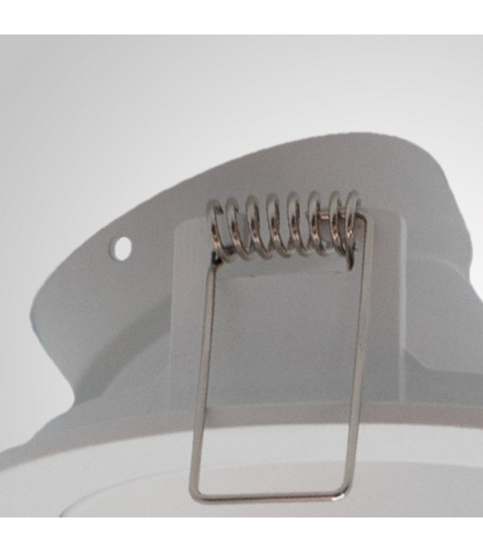 Recessed Downlight Round, 1 x GU10 (Max 12W), Matt White - 4