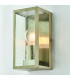 Oxford Outdoor Wall Lantern Brushed Stainless Steel Clear Glass-3