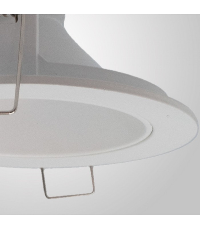 Recessed Downlight Round, 1 x GU10 (Max 12W), Matt White - 6