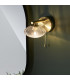 Mobias Bathroom Wall Lamp Satin Brass Clear Ribbed Glass-6