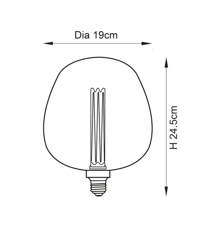 Roves E27 Bulb Pink Tinted Glass-9