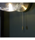 Mobias Bathroom Wall Lamp Satin Brass Clear Ribbed Glass-7