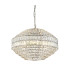 Beatrice Pendant Light Bright Nickel Clear Crystal Glass-1