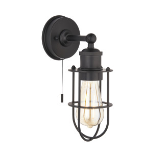 Crew Bathroom Wall Lamp Matt Black-1