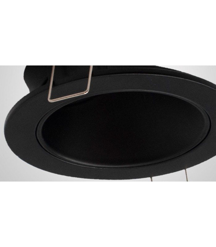 Recessed Downlight Round, 1 x GU10 (Max 12W), Matt Black - 5