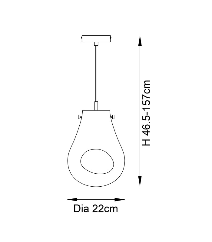 Europa Pendant Light Copper Metallic Glass Chrome-9