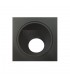 Recessed Downlight Square, 1 x GU10 (Max 12W), Matt Black - 1