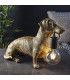 Dachshund Table Lamp Vintage Gold Matt Black-4