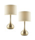 Piccadilly - Twin Pack - Table Lamp Soft Brass Taupe-1