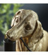 Dachshund Table Lamp Vintage Gold Matt Black-6