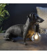 Dachshund Table Lamp Matt Black-4