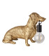 Dachshund Table Lamp Vintage Gold Matt Black-9