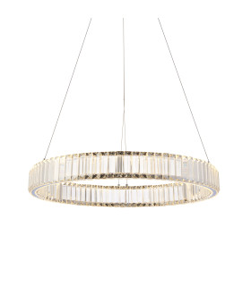 Laguna Pendant Light Chrome Clear Crystal-1