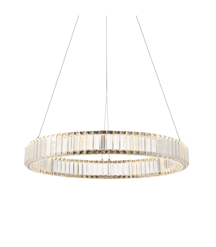 Laguna Pendant Light Chrome Clear Crystal-1