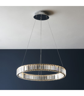 Laguna Pendant Light Chrome Clear Crystal-2