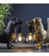 Dachshund Table Lamp Matt Black-8
