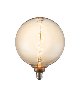 Spiral E27 Bulb Amber Glass-1