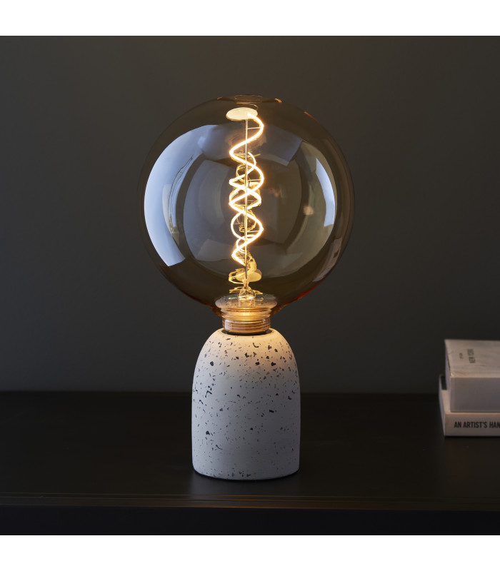 Spiral E27 Bulb Amber Glass-2