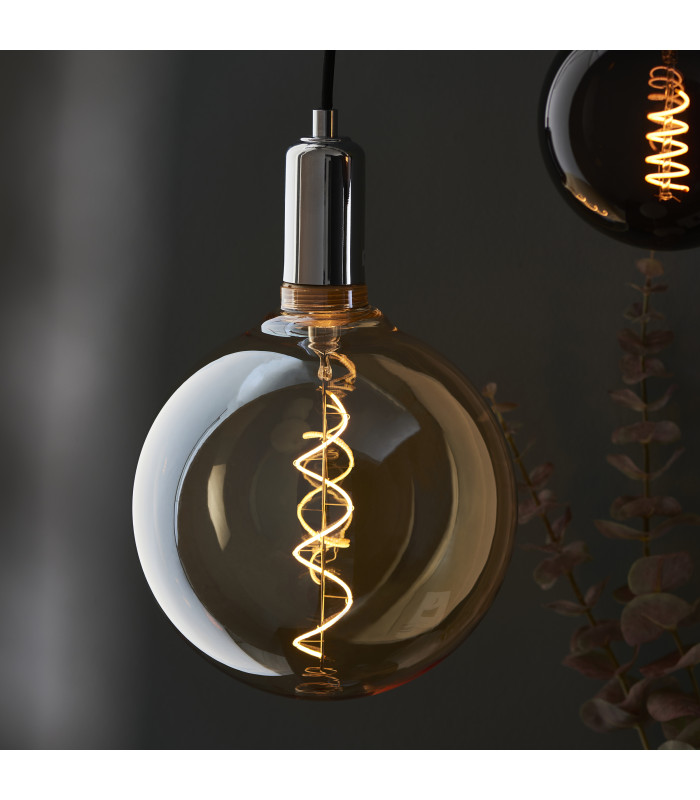 Spiral E27 Bulb Amber Glass-3