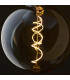 Spiral E27 Bulb Amber Glass-4